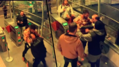 Marmaray'da Korku Dolu Anlar: Güvenlik Görevlisi Tartıştığı Yolcuyu Bacağından Vurdu