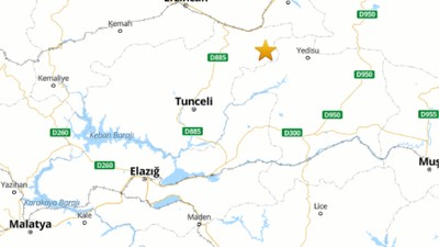 Tunceli'de Korkutan Deprem