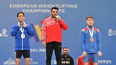 Milli Halterci Harun Algül'den Avrupa Şampiyonası'nda Altın Madalya