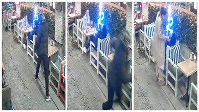 Beşiktaş'ta Silahlı Saldırı! Eşiyle Oturuyordu, Ensesinden Vuruldu... O Anlar Kamerada