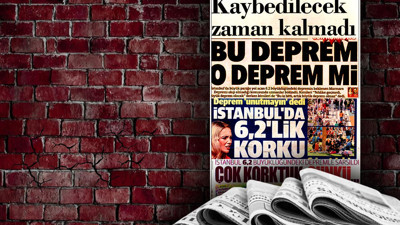 İstanbul'daki 6.2 Şiddetindeki Sarsıntı Manşetlerde: Gazeteler Depremi Böyle Gördü