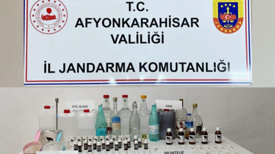 Afyonkarahisar'da Sahte İçki Üretimine Suçüstü