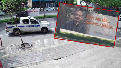 Zabıta Sırrı Süreyya Önder İçin Asılan Pankartı İndirdi