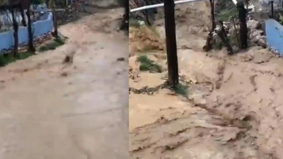 Tokat'ta Sağanak Yağış Sele Neden Oldu