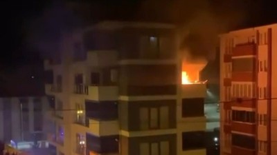 Kütahya'da Apartman'da Yangın Paniği