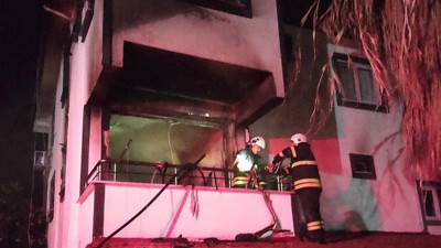 Arsuz’da Apartman Dairesinde Yangın