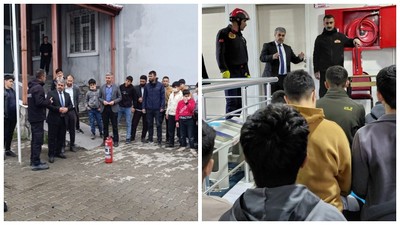 Ağrı Tutak’ta Hafızlık Öğrencilerine Yangın Eğitimi