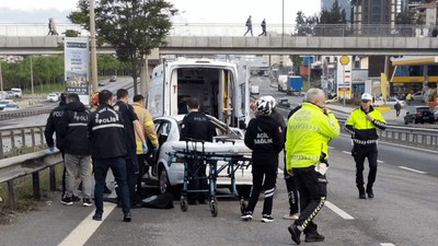 İstanbul'da Feci Kaza... 1 Ölü, 4 Yaralı...