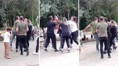 Parkta Korku Dolu Anlar: Çocukların Gözü Önünde Saldırdı