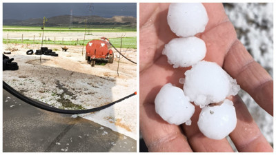 Mardin’de Dolu Yağışı Hayatı Felç Etti