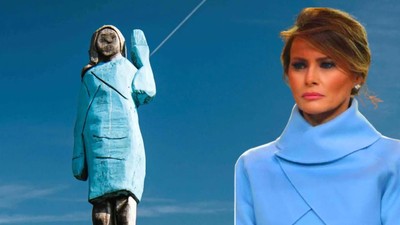 Donald Trump'ın Eşi Melania Trump’ın Slovenya’daki Bronz Heykeli Çalındı