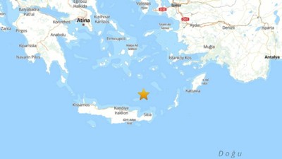 Ege Denizi'nde 6 Büyüklüğünde Deprem