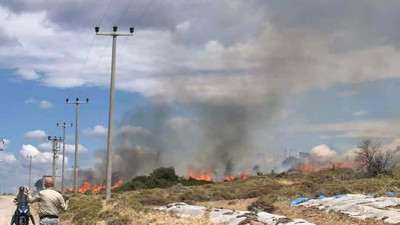 Çanakkale'de Otluk Yangını Korkuttu