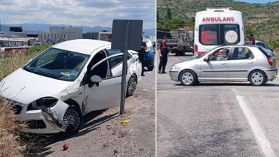 Gönen'de 2 Araç Çapıştı, 3 Yaralı