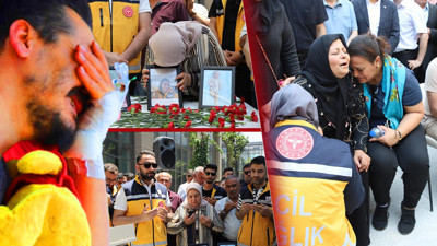 Gaziantep’te Yürek Yakan Tören! Acılı Baba Eşine ve Evlatlarına Sedye Üzerinde Veda Etti