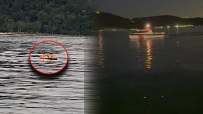 İstanbul'da 2 Çocuk Denizin Ortasında Mahsur Kaldı, Çaresizce Kürek Çektikleri Anlar Kayda Alındı