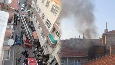 Ankara'da Yürekleri Ağza Getiren Yangın! 1’i Çocuk 4 Kişi Mahsur Kaldı