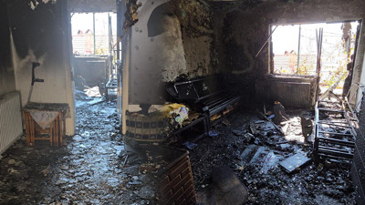 Elektrikli Battaniye Faciası! Ev Küle Döndü, Yaşlı Kadın Son Anda Kurtarıldı