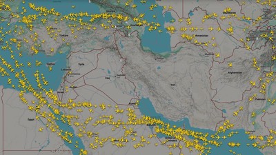 ABD'nin İran'ı Vurmasının Ardından... Uçaklar Orta Doğu'yu Teğet Geçiyor