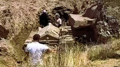 Denizli’de Kaçak Kazıda Binlerce Yıllık Lahit Ortaya Çıktı