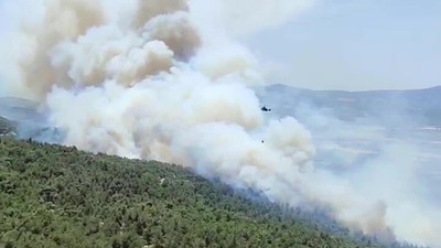 Manisa'daki Orman Yangını İkinci Gününde Kontrol Altına Alındı