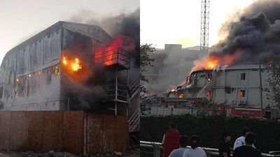 Hatay'da Korkutan Yangın: İşçilerin Kaldığı Yatakhane Alevlere Teslim Oldu