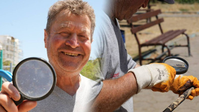 Böyle Yetenek Kimsede Yok! Güneşi Adeta Kalem Gibi Kullanıyor... Temizlik İşçisi Eserleriyle Şaşkına Çeviriyor...