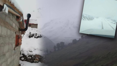 Bir Tarafta Alev Kapanı, Bir Tarafta Kar Fırtınası! Temmuzda Şaşırtan Manzara