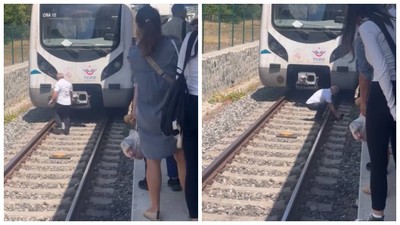 Bakırköy Marmaray Durağında İnsanlık Dersi! Makinist Bir Anda Durdu, Yolcular Alkışladı