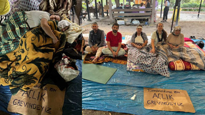 Maden Yasasına Karşı Açlık Grevinin 3’üncü Günündeler, 'Zeytin Kömürden Değerlidir'