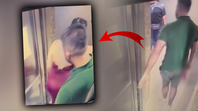 Asansörde Mide Bulandıran Taciz! Çığlık Çığlığa Yardım İstedi