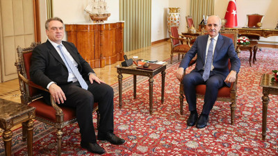 Numan Kurtulmuş, AB Türkiye Delegasyonu Başkanı Ossowski ile Görüştü