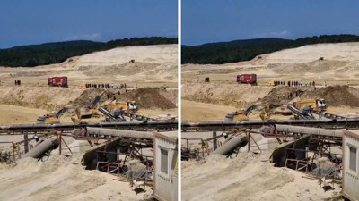 Kum Ocağında Göçük! Balçık İçinde Kaybolan İşçiyi Kurtarma Çalışmaları Sürüyor