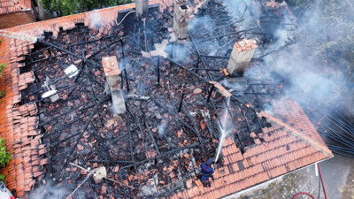 Çorum Alaca’da Tandır Yangını Çatıya Sıçradı