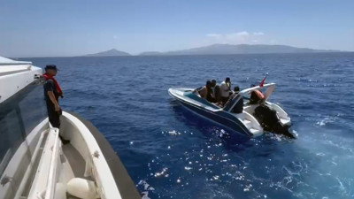 Datça Açıklarında Düzensiz Göçmen Operasyonu