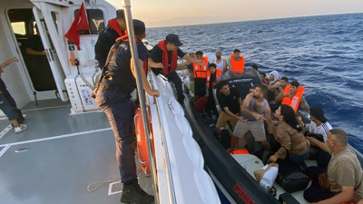 Marmaris Açıklarında Düzensiz Göçmen Operasyonu