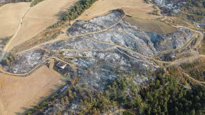 Gelibolu İki Gündür Alev Alev! Drone Görüntüleri Felaketi Gözler Önüne Serdi