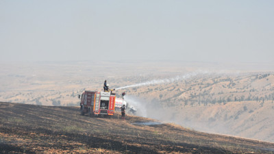 Kırıkkale'de Buğday Tarlasında Çıkan Yangın Kontrol Altına Alındı