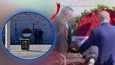 CHP'lilerden Gürsel Tekin'e 'Kayyım' Resti! Taksim'e Bıraktığı 'CHP İstanbul İl Başkanlığı' Yazılı Çelenk Kaldırıldı