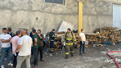 Mardin'de Depoda Korkutan Yangın