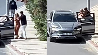 İstanbul'da Dehşet Anları! Kadını İstememesine Rağmen Zorla Araca Bindirdi