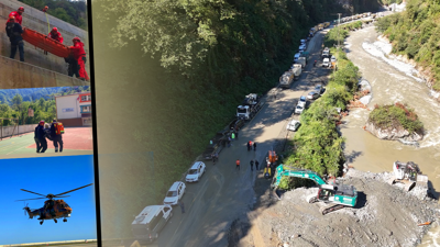 Rize’de 48 Saatte Çifte Felaket! Mahsur Kalan 115 Kişi Helikopterle Kurtarıldı, Bungalovlar Evler Boşaltıldı