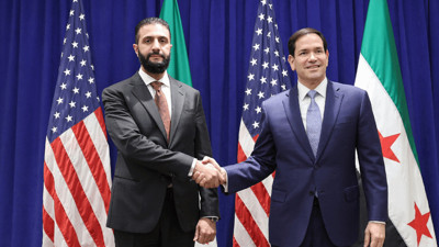 Suriye Cumhurbaşkanı Şara, ABD Dışişleri Bakanı Rubio ile Görüştü