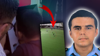 Halı Sahada Ölüm Getiren Kalp Krizi! Polisin Tabutu Başındaki Minik Oğlu Yürek Sızlattı