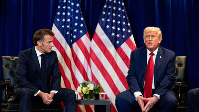 Trump ve Macron Arasında Tansiyon Yükseldi! Dünya Bu Fotoğrafı Konuşuyor, BM Genel Kurulu'na Damga Vuran Tartışma