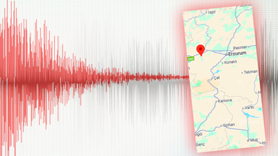Erzurum'da 4.4 Büyüklüğünde Deprem