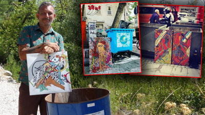 Ressam Efe Işıldaksoy'dan Bir Tuhaf Proje! 11 Yılda 2.175 Tabloyu Çöpe Attı, Dünyaya Yayıldı, ABD'de Ders Konusu Oldu
