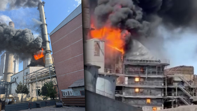 Sivas’ta Termik Santralde Yangın