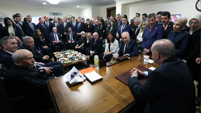 TBMM'de 5’li Zirve! Cumhurbaşkanı, Parti Başkanları ile Görüştü, İlk Açıklama Geldi