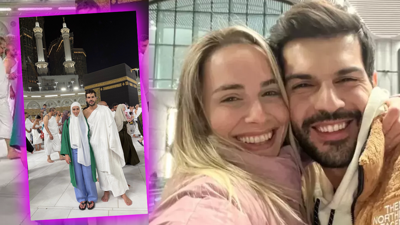 Eski Survivor Yarışmacısı Damla Can ve Sevgilisi Tolga Mendi'den Sosyal Medyaya Damga Vuran Umre Pozu